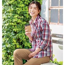 UVケア綿混レギュラーシャツ(UVカット・洗濯機OK・洗濯後シワになりにくい)