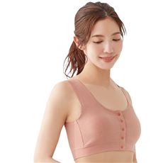 【ネット限定】楽ちん前開きブラ(ノンワイヤー・取り外し可能カップ付き)
