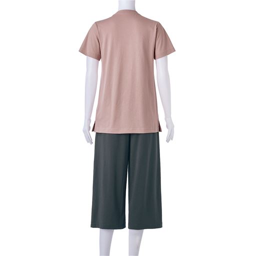スモークピンク(パンツ:チャコールグレー) バックスタイル 上下セット
