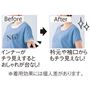 アウターからのぞきにくい、前後衿ぐり広めで短め袖丈。