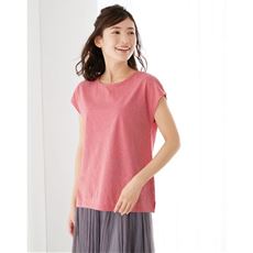 型崩れしにくいフレンチ袖Tシャツ(綿100%)