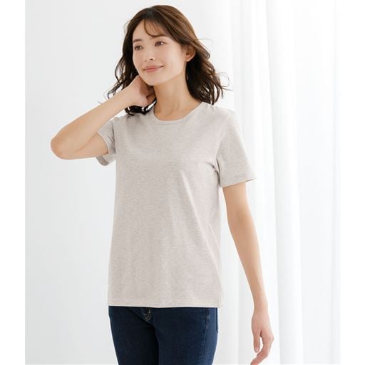 型崩れしにくい半袖Tシャツ(綿100%)