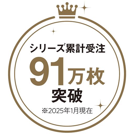 シリーズ累計受注91万枚突破(2025年1月現在)