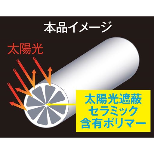 太陽を遮り熱の吸収を抑える<br><br>※イメージ