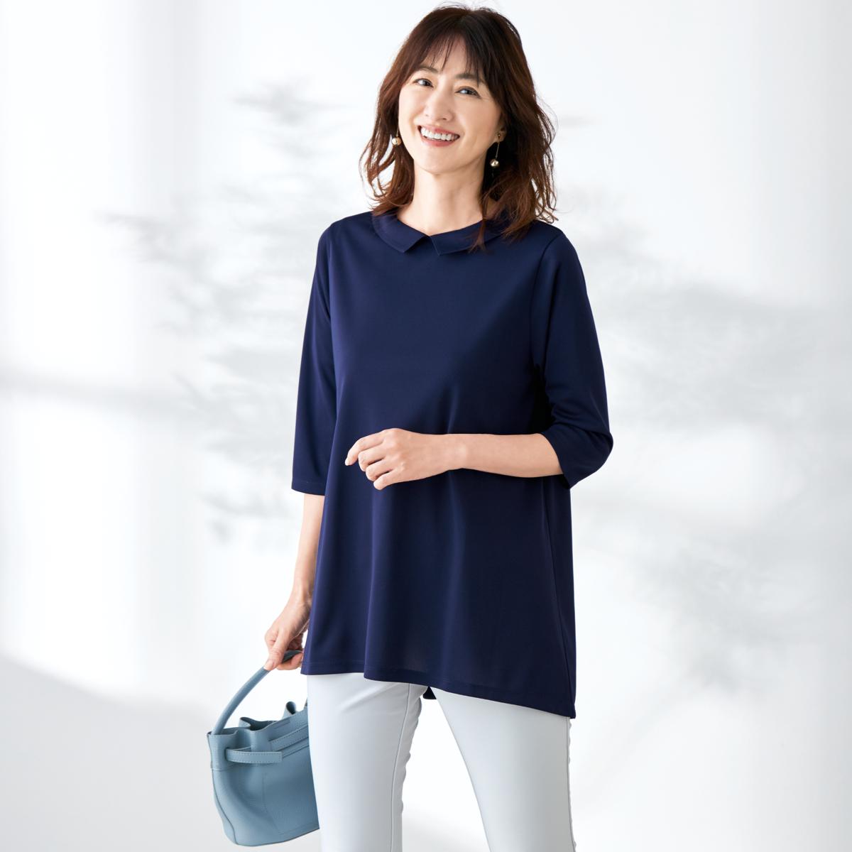 ブルーレーベルクレストブリッジ リボン付きチュニック