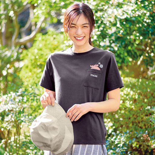 ひょっこりエルクレギュラーTシャツ(moz)(洗濯機OK)