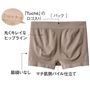 丸くキレイなヒップライン 立体成型編みが、お尻をつぶさず、まあるく整える。<br>※写真のカラーは現在販売しておりません。