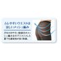 ムレやすいウエストやヒップ部分はメッシュ編みで通気性良く。