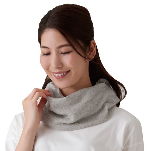 【ネット限定】ふんわり綿麻UVネックカバー