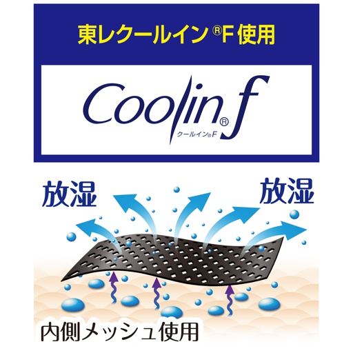 接触冷感 東レクールイン(®)F使用 ※イメージ