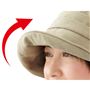 ベージュ<br>つば先ワイヤー入りでアレンジ自在
