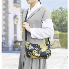 尾州織り 花柄ショルダーバッグ