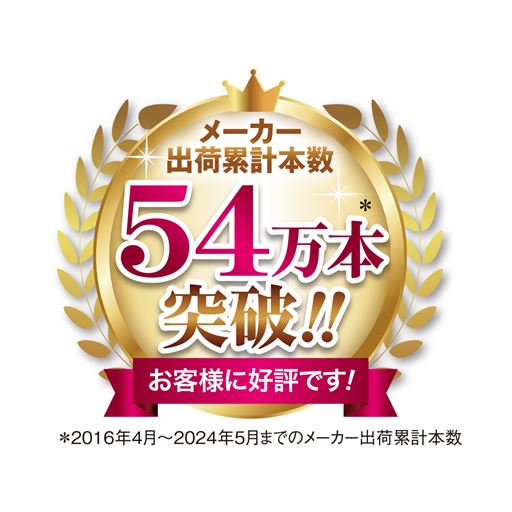 メーカー出荷累計本数54万本突破!!