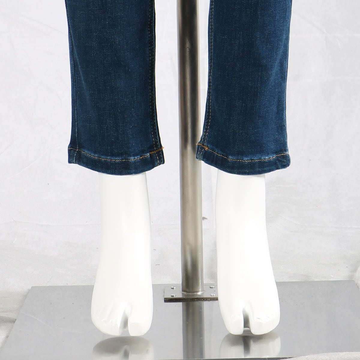 美シルエットスキニーデニムパンツ(洗濯機OK) - ファッション