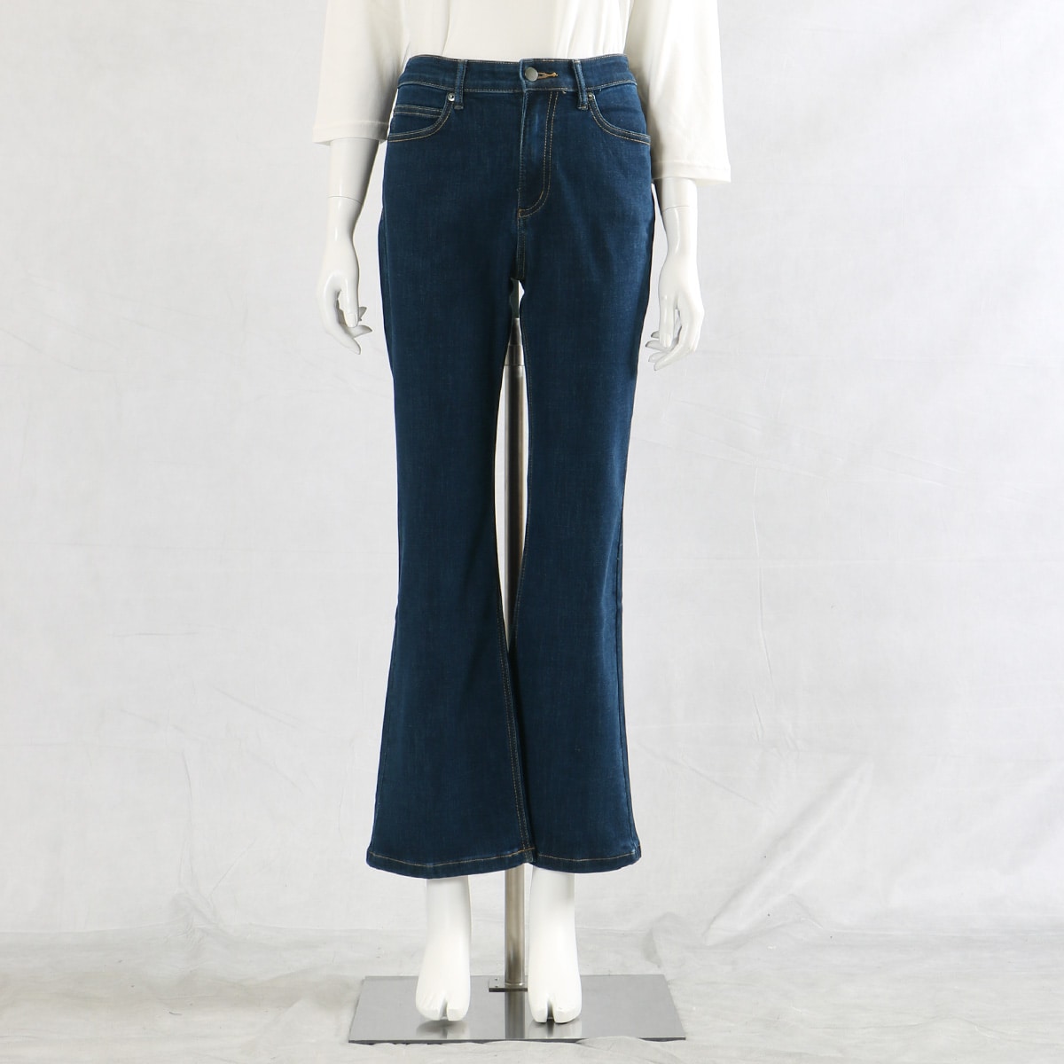 美シルエットブーツカットデニムパンツ(洗濯機OK