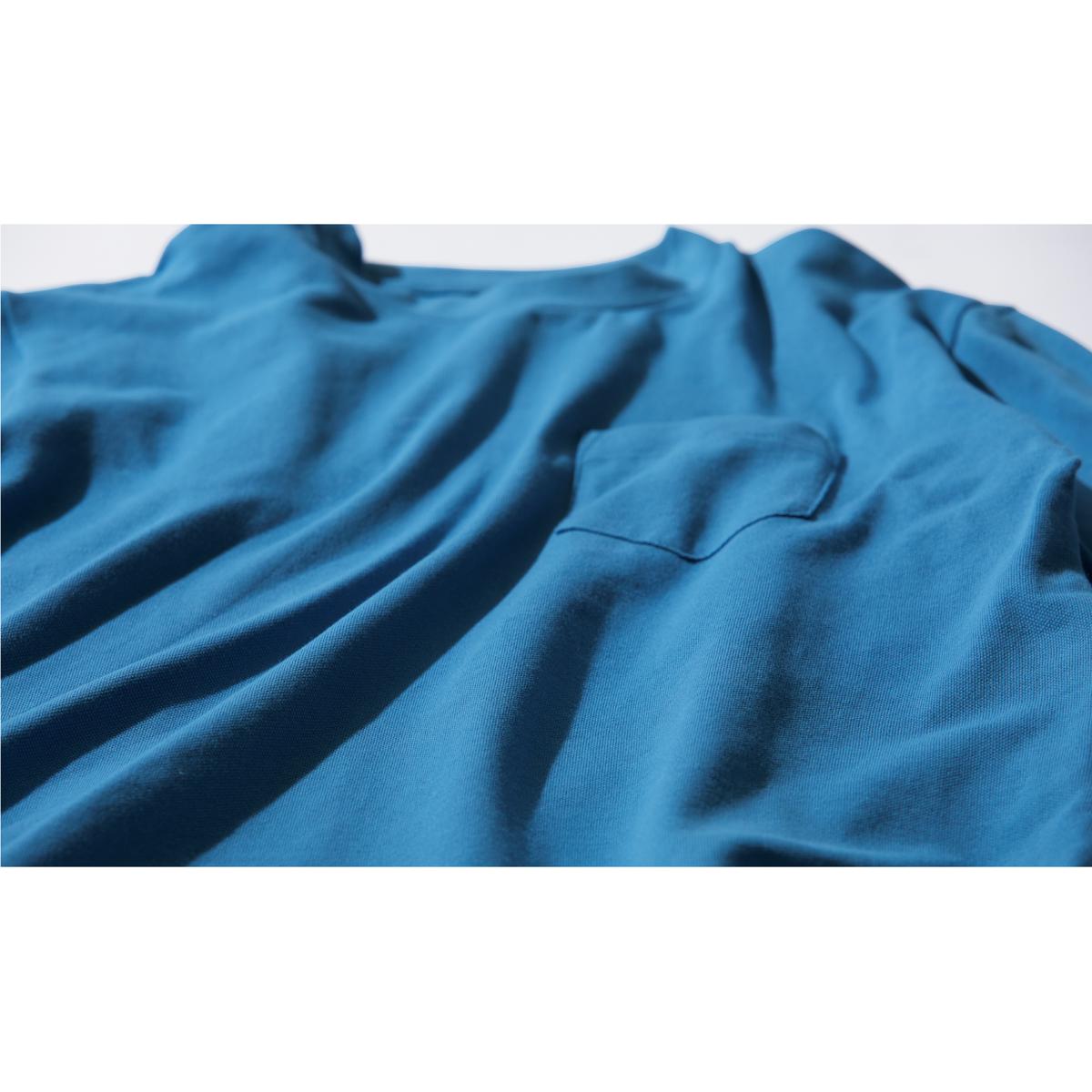 綿100%カノコクルーネックTシャツ(長袖) - ファッション通販なら