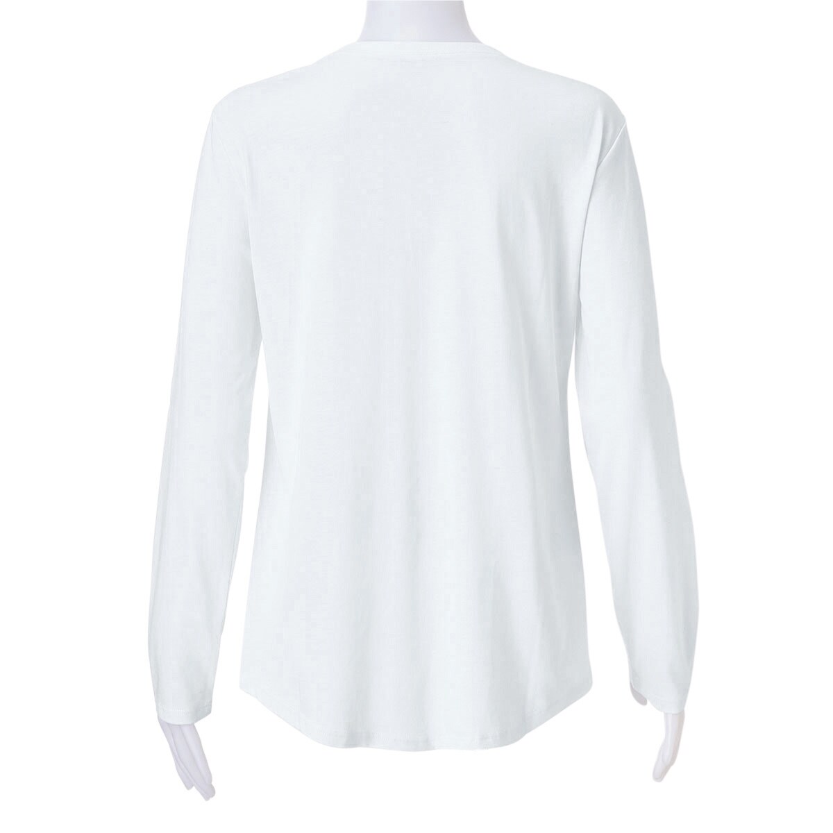 キレイが続く長袖Tシャツ(綿100%) - ファッション通販なら