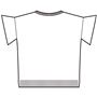 バックスタイル<br>商品を広げた状態のシルエットです