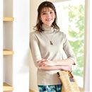 ルーズネックＴシャツ（７分袖）