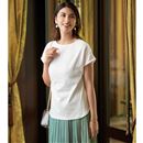 超長綿ボートネックＴシャツ
