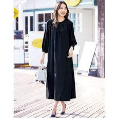 ひんやり接触冷感ワンピース(接触冷感・UVカット・洗濯機OK・シワになりにくい)