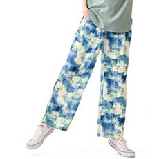 ウエストギャザープリントパンツ(洗濯機OK)
