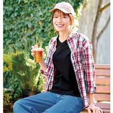 UVケア綿混レギュラーシャツ(UVカット・洗濯機OK・洗濯後シワになりにくい)