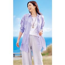 UVケアチュニックシャツ(UVカット・洗濯機OK・洗濯後シワになりにくい)