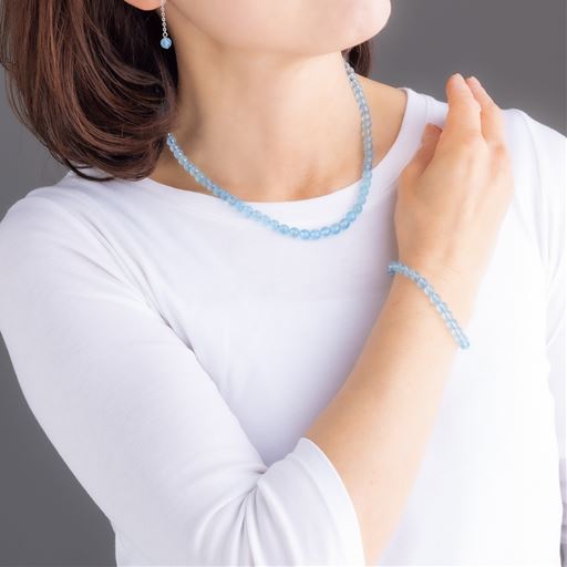 着用イメージ<br><br>※ブレスレット 品番NU-560<br>※イヤリング 品番NU-563