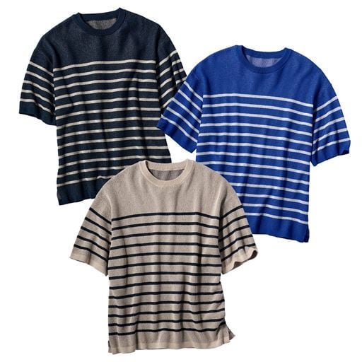 ウォッシャブル・ニットTシャツ