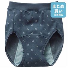 前後に長い防水布で安心サニタリーショーツ(多い日用・はきこみ丈スタンダード)(大きいサイズのM～5L)