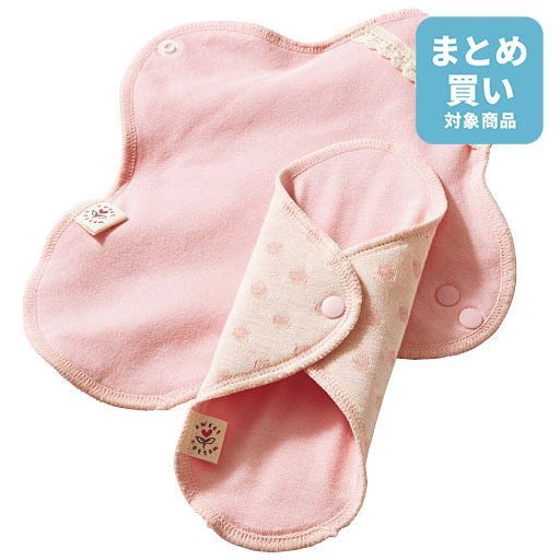 布ナプキン(水玉柄)(肌側オーガニックコットン・綿100%)(日本製)