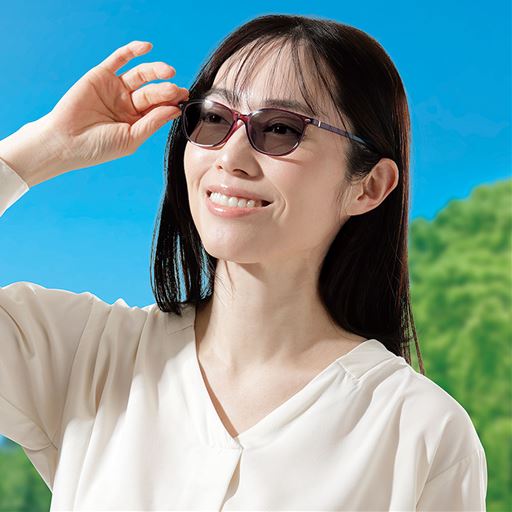 ワイン<br>ブラウンに(露光時)<br><br>※A(べっ甲柄)も同様