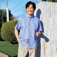 綿混サッカー素材シャツ(半袖)