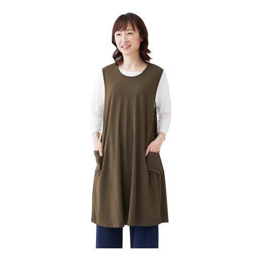 モデル着用例(オリーブブラウン)