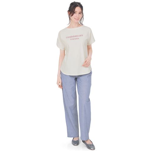 スカイブルー 着用例(Tシャツ:NH-1141)