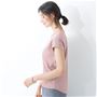 毎日着ても、きれいが続く。大人を素敵に魅せるシンプルTシャツ。<br>シルクローズ着用例