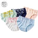 綿混ストレッチ刺繍レースショーツ