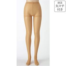 パンティストッキング・同色5足組(さらり透明感・ややゆったり・静電気防止加工・抗菌防臭・つま先メッシュ補強・日本製)