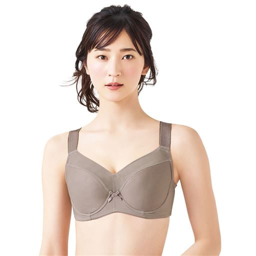 アンダー大きめさんの小さく見せるブラ(ワイヤー入り・フルカップ)
