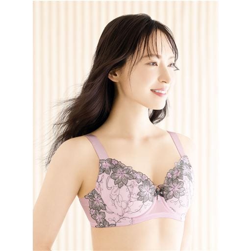 グラマーさんのブラ/バストをしっかり支える(ワイヤー入り・3/4カップ)
