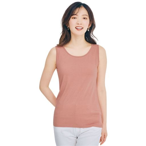 綿混ストレッチタンクトップ(2丈展開)