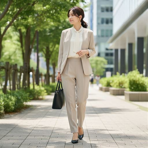 グレージュ コーディネート例