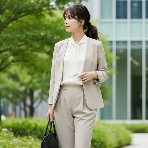 グレージュ コーディネート例