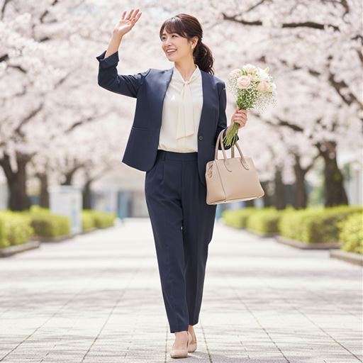 ネイビー コーディネート例