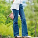 美シルエットブーツカットデニムパンツ