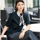 超長綿ボトルネックＴシャツ（５分袖）