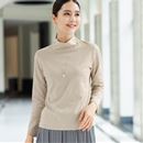 超長綿タートルネックＴシャツ