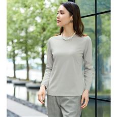 超長綿ボートネックTシャツ(綿100%・日本製)