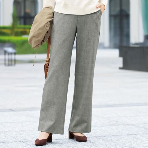 尾州産生地使用ワイドパンツ